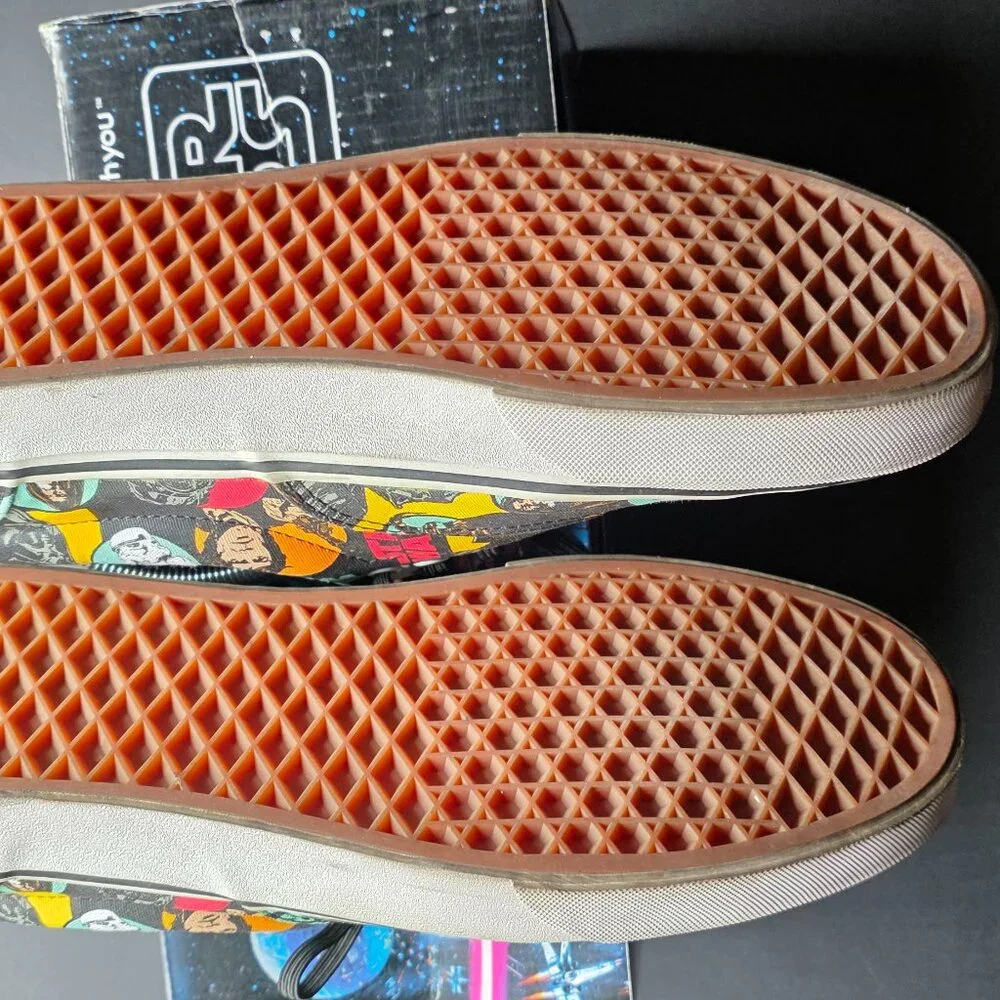 VANS Star Wars Casual Loafers in VANS Style with Comic Style Print - Picture 8 of 8